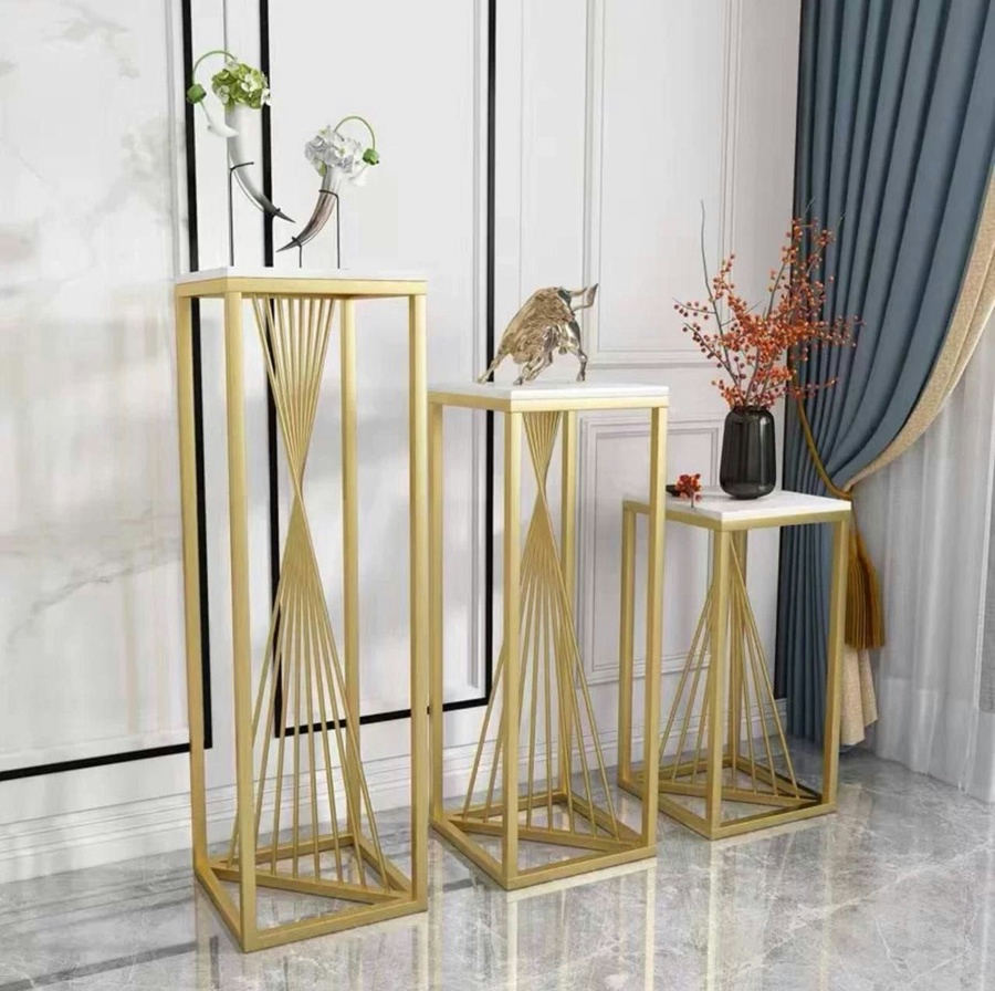 طقم 3 طاولات ديكور فخمة بتصميم عصري 2