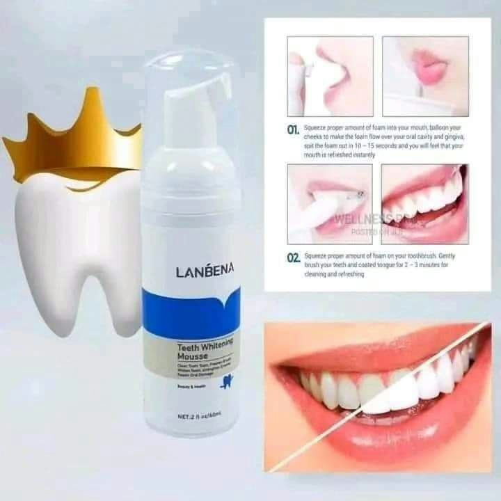 رغوة تبييض الأسنان من Lanbéna 3