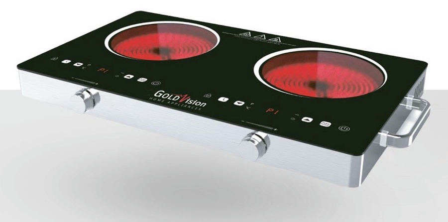 طباخ كهربائي مزدوج من GoldVision 3