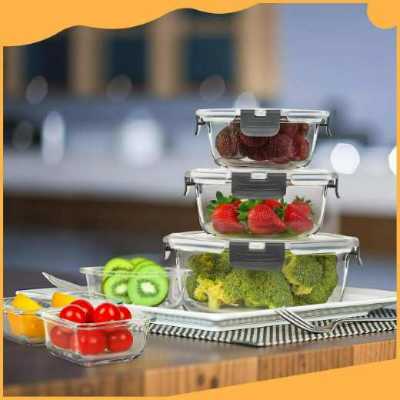 طقم حافظات أكريليك مربعة 2