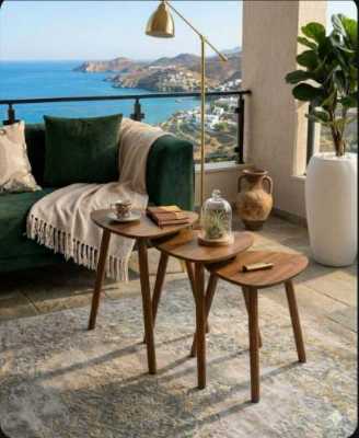 طقم سكملات خشبية 3 قطع 5