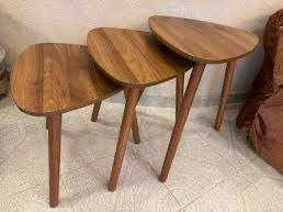 طقم سكملات خشبية 3 قطع 2