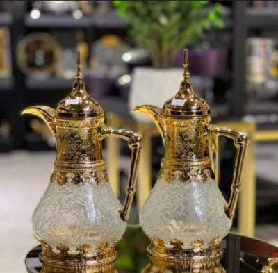 أباريق شاي وقهوة زجاجية مزخرفة 16