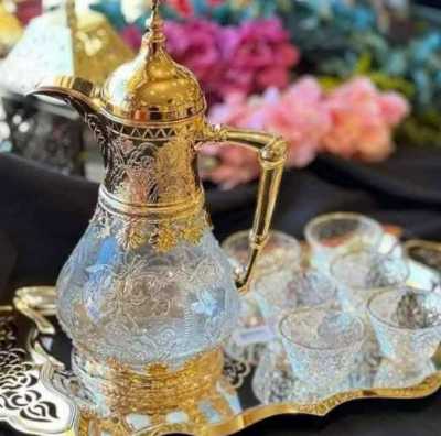 أباريق شاي وقهوة زجاجية مزخرفة 20