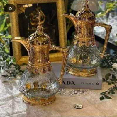 أباريق شاي وقهوة زجاجية مزخرفة 17