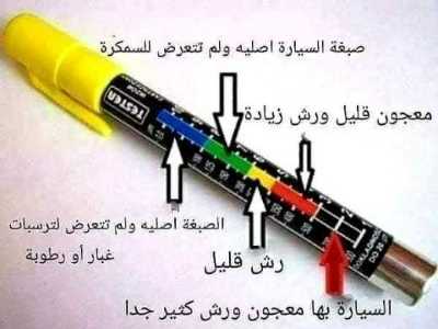 قلم كشف دهان السيارات