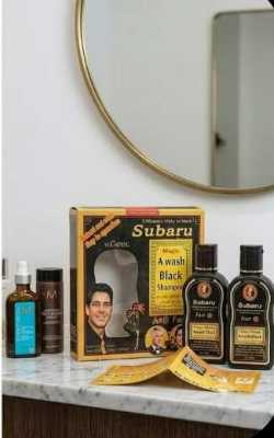 شامبو صبغة الشعر الأسود Subaru 9